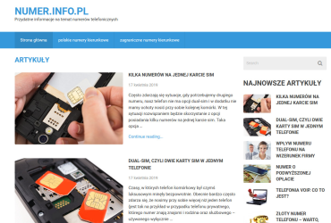 numer telefonu